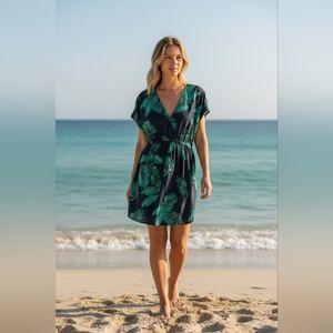 NWT CupShe Sheer Island  Cover-Up Dress Size S